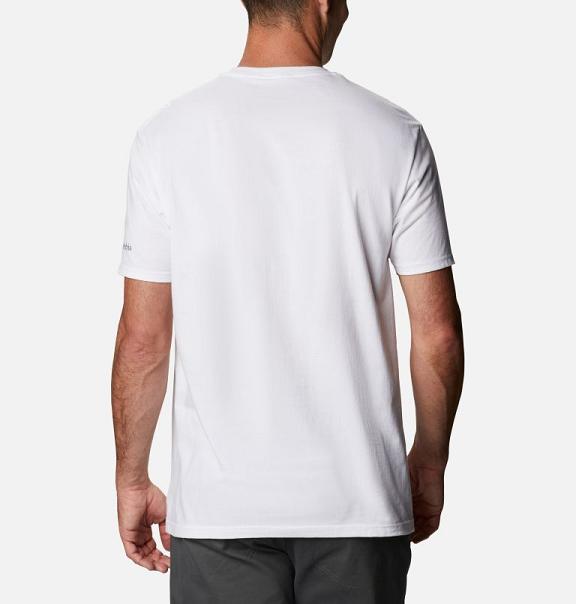 Columbia T-Shirt Herre PFG Hvide IFVQ73965 Danmark